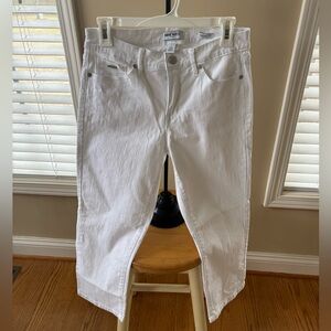 Nine West Women's White Stretch Chrystie Capri Pants